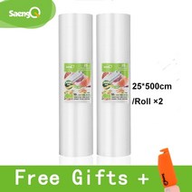 식품 진공 가방 진공 실러 보관 가방 1215202530cm500cm 4 롤배치 진공 포장 가방 식품 진공 가방, 협력사, 25cm-2pcs