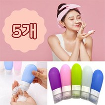 일회용품을 줄여주는~비엘라 실리콘 원형공병 골고루 5개, 38ml 골고루5개