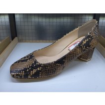 여성단화수제화[펴나리수제화] 8010 고급소가죽 뱀피 여성 구두(굽높이5cm)