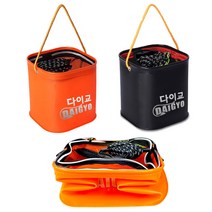 빙어통 빙어 살림망 두레박 밑밥통 살림통장비 낚시장비, 01. 다이교 두레박 20형 오렌지