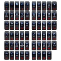 워터 펌프 로커 스위치 5P 온 오프 듀얼 블루 LED 라이트 자동차 보트 RV 캐러밴 캠핑 트레일러 액세서리 12V 24V, [06] Contact Us for More