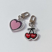 위티위글 무들 러블리 하트 열쇠고리 키링