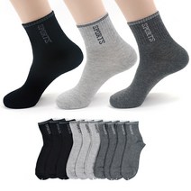 가나양말 남자 스포츠로고 중목 양말 10켤레 운동 헬스