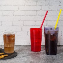 DC 원형 물컵 7size 카페 식당 업소용 뷔페 물컵 음료수컵 플라스틱컵, 120DC (340ml), 청색, 1개