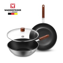 바겐슈타이거 팬 스타크후라이팬 3종(28후+28궁+유리커버), 세트