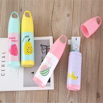 바른생활교육 어린이 휴대 칫솔케이스 양치솔보관 구강용품, 1개, 딸기