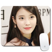 아이유포토카드 동일한 미끄럼 방지 마우스 패드 스타 사진 사용자 정의 포토/브로마이드, 3