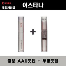 쌍용 이스타나 AAU 그라파이트그레이 붓펜 + 투명붓펜 자동차 도색 차량용 카페인트, AAU 그라파이트그레이 붓펜+투명붓펜