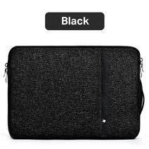 노트북 케이스 휴대용 가방 슬리브 방수 11 12 13 14 15 15.6inch for xiaomi huawei hp dell macbook 커버 액세서리, 검은 색, 14인치