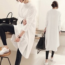 뉴욕멋쟁이 얇은 언발 롱티 원피스