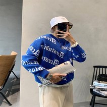 영문 프린트 루즈핏 풀오버 해방타운 도경완 이종혁 붐 신사와아가씨 지현우 스웨터 패션