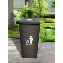 호텔 휴게소 공원 야외쓰레기통 캠핑장 사무실 대형 야외 분리수거함, D