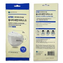 와이제이 끈조절 KF80 마스크 - 화이트 [30매], 가능 대형 (성인) 30매