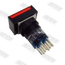 [SA ]Izumi IDEC 16mm 조명 푸시 버튼 스위치 자동 리셋 AL6M/HM 순간/라운드 2a2b DC24V--10PCS/LOT, 01 파란_02 moments