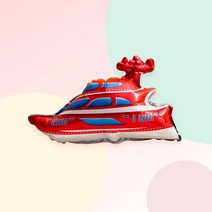 [파티지] 자동차풍선 생일 가랜드 모음, C_A_풍선_중형_빨간 쾌속선