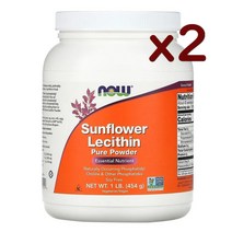 NOW Foods 해바라기 레시틴 퓨어 파우더 454g x2병, 2개