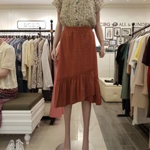 BCBG[올앤선드리]인어라인 스커트 **스틴 레이스 SK-A1M5S221