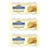 Ghirardelli Chocolate Chips 미국 기라델리 청크 초코 칩 프리미엄 베이킹 클래식 화이트 초콜릿칩 11oz(312g) 3팩