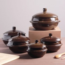 미니 뚝배기 계란찜 1인용 5인용 황토 옹기 국산 내열 뚝배기 황토 냄비 도자기 세라믹, 01-황토 뚝배기 1호