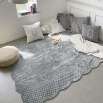 코스트코 플로티나 극세사 카페트 160x210cm - 그레이