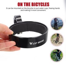 차량용 멀티 컵홀더 사이즈 조절 확장형 자전거 컵 물병 받침대 핸들바 음료 편리한 액세서리 크루저 마운틴 비치 사이클링 오토바이 커피, [01] Black