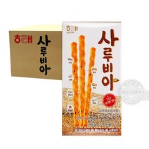 해태 사루비아 / 박스 대용량 쿠키 비스켓 과자 / 간식 주전부리 학원 유치원 어린이집 유아 학생, 60gx24입, 60g