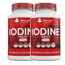 영국 뉴리프 프로덕트 NEW LEAF Iodine 요오드 150mcg 365정, 2팩