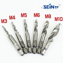 세인티에프 탭핑비트 M6 드릴비트 나사탭 천공날 기리 목공 홀가공, 1개