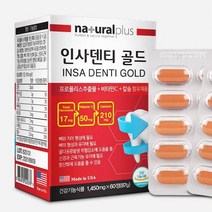 내츄럴플러스 인사덴티 골드 60정 어골칼슘분말 칼맥디 잇몸영양제