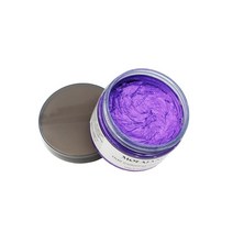 아트 리폼 안료 염료 페인팅mofajang 컬러 헤어 왁스 스타일링 포마드 실버 할머니 그레이 일회용 천연 헤어 스트롱 젤 크림 헤어 염색 여성용 남성 120g, 협력사, 보라색
