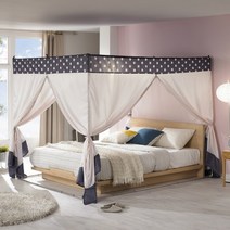 알뜨리 캐노피 실내텐트 /퀸/킹(스텐봉제외), 상세 설명 참조