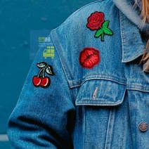 열접착 미니 와펜 자수패치 유아 미술놀이 초딩 유아 만들기 키트 초등학생 만들기 세트, 04_고급자수-회색단풍 UCMPC1070