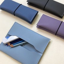 오브리즈 1+1 새학기 이벤트 국내제작 양면 밴딩 펜파우치 필통 펜케이스, 라이트퍼플
