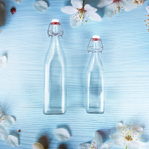 보르미올리 스윙병 유리물병 1리터물통 1L물병 카페 유리보틀, 0.5L