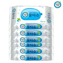 땡큐온 깨끗한나라 페퍼민트 물티슈 휴대용 30매 x6개, 단품