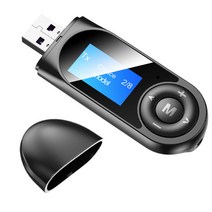 FWT PC 텔레비젼 헤드폰 차를위한 Bluetooth 접합기 15m LCD 디스플레이 휴대용 Dongle, 모델명