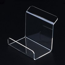 국산 아크릴 클러치 진열 책 전시대 피규어 폰 케이스 진열대 가방 핸드백 핸드폰 거치대 도서 받침대 트레이 쇼케이스 촬영 소품 투명 지갑 디스플레이 매장 매대 제품 디피 홀더, 소, 1개