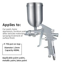 페인트 스프레이건 전문 페인트 스프레이 건 F75 W71 W77 공압 에어 브러시 1.5mm 2.0mm 노즐 자동차 그림, 02 2, 02 2