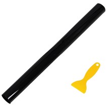 노 브랜드 50cm x 3m 창 틴트 필름 틴팅 롤 키트 VLT 블랙 UV 방지 스크래치 자동차 하우스, 단열필름