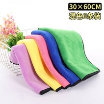 마호가니 원목 도마 가구 특수 행주 정전기 애쉬 유지 보수 먼지 가죽 소파 제거 청소 천 타월 세차, 6팩 혼합색상 30×60CM