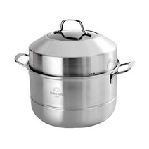 까사니 인덕션 스텐 3단 찜솥 스티머 26cm, 단일옵션