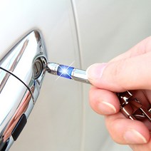 메탈 정전기방지 키홀더 자동차키홀더 기능성 열쇠고리 3종, 블랙