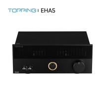 TOPPING EHA5 정전기 헤드폰 증폭기 XLR/TRS/RCA 입력 146dB 동적 범위 700Vrms 출력 전압 12V 트리거 바이패스 출력, Black