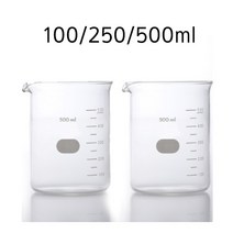 천연화장품만들기재료-유리비이커(낱개), 500ml