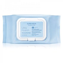 Missha 미샤 울트라 Hyalon 메이크업 리무버 Wipes 하이알루론산, 30 pc