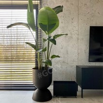 최저가유통업체 도자기대형화분 거실 인테리어 긴 중형 50cm 이상 70cm 화분통 40 거실 받침 북유럽 럭셔리, A, 대