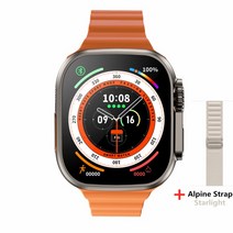 Z8 울트라 MAX 스마트 워치 시리즈 8 티타늄 합금 11 49mm 케이스 블루투스 통화 NFC ECG IP68 방수 Smartwatch 남자, [13] Gold O Alpine S
