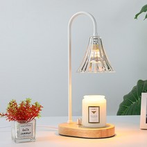 솔리드 우드 캔들 따뜻한 램프 양키캔들워머 테이블 무드등, Glass A, AU-Plug