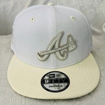 New Era 뉴에라 애틀랜타 브레이브스 4X 월드 시리즈 패치 9피프티 스냅백 조던 1 리넨 모자