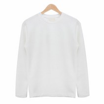 [레디핏] 무지 화이트 총알 원단 티셔츠_MOD007_WHITE